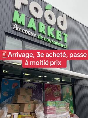 A post by @foodmarket95 on TikTok caption: Arrivage, 3e acheté passe à moitié prix 