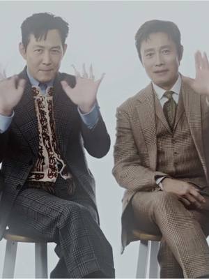 A post by @infectcd on TikTok caption: they are so cute 🥲 #squidgame #squidgame2 #squidgamenetflix #leebyunghun #leejungjae #frontman #gihun #fyp @tee 🐺 