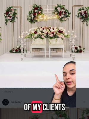 A post by @nrzdecor on TikTok caption: Its the smallest changes that makes a huge difference #wedding #weddingdecorsetup #decor #toronto #eventdecorator 