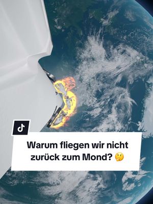 A post by @weltraumranger on TikTok caption: Warum fliegen wir nicht zurück zum Mond? 🤔 #mondlandung #mond #artemis 