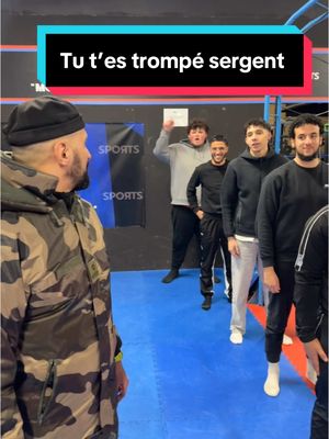 A post by @fares_salvatoree on TikTok caption: Tu t’es trompé sergent ! 😂😂 @Sergent.rs officiel 