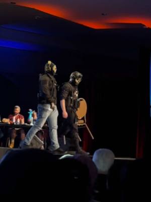 A post by @augustus0812 on TikTok caption: If you would’ve told me I would be performing for a contest in front of a crowd I would’ve never believed you. @svenny_boi  #fyp #ghostcosplay #viral #ghost #konigcosplay