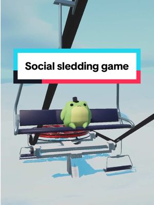 A post by @cozyteagames on TikTok caption: It’s like Webfishing but with frogs and sledding 🐸 Game: Sledding Game #gaming #WhatToPlay #videogames #indiegames #cozygamer #sleddinggame #steamgames #cozygame #webfishing 