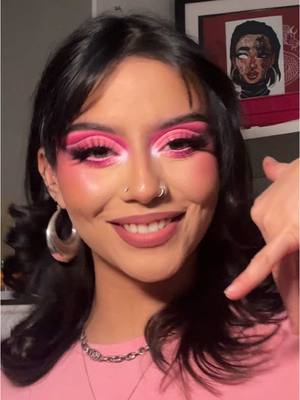 A post by @paytons.makeup on TikTok caption: fun pink cut crease for work 🎀🩷✨ #makeup will you ever get sick of this audio???? 