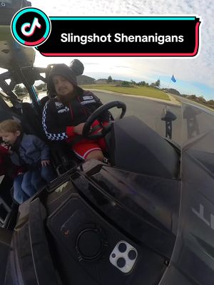 A post by @itsredbeard47 on TikTok caption: Took them for a fun ride. They loved the slingshot even though it is cold out. @Ruby G #carsoftiktok #polarisslingshot #fyp 