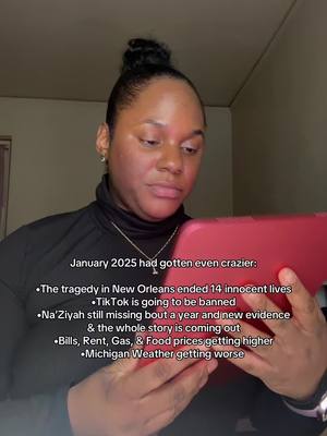 A post by @bitchimteetee_ on TikTok caption: What has the world coming too…and it’s only the first month of January 💔💔💔 #fyp #trending #tiktokbanned #viralvideo #naziyahharris🙏🏿💕 #fyppppp #januaryfails #2025 