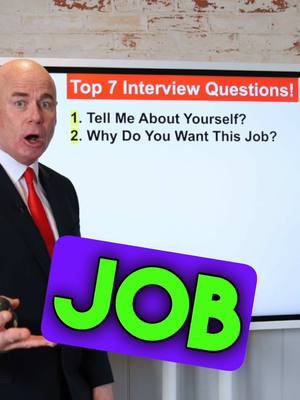 A post by @careervidz on TikTok caption: TOP 7 INTERVIEW QUESTIONS YOU NEED TO PREPARE ANSWERS FOR! #interviewquestions #jobinterviewtips #interviewtips #interviewadvice #richardmcmunn #careervidz 