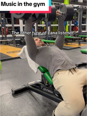 A post by @yanniknoahjr on TikTok caption: You would be surprised what music I listen to at the gym. #GymTok #bodybuilding #aesthetic #chestworkout #lana 