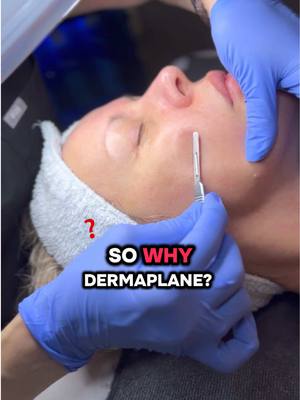 A post by @thenaturalresult on TikTok caption: #dermaplane #dermaplaning #facial #esthetician #lasttiktokvideo #skincare #betterskin 