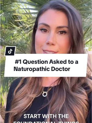 A post by @natural_heart_doctor on TikTok caption: #1 question asked to a naturopathic doctor answered 