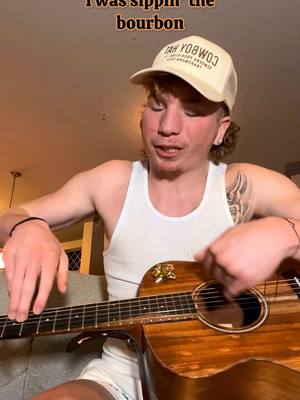 A post by @reallilmanj on TikTok caption: I Made The Best Country Song You’ve Ever Heard 🤠 #lilmanj #country #fyp #guitar 