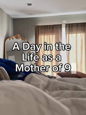 A post by @raisingcades10 on TikTok caption: A Day in the Life as a Mother of 9: ✨Vlog Episode 1.16.25: Sun Up to Sun Down and Son Up to Son Down✨ #momlife #momvlog #bigfamilylife 