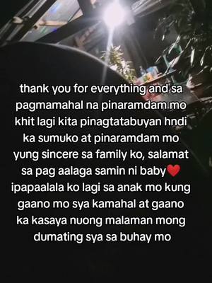 A post by @maicah_088 on TikTok caption: thankful and greatful❤️ to having a baby with u🥰 thank you for everything mg iingat ka palagi khit nasan ka man para sa anak mo