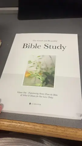 A post by @natter995 on TikTok caption: The perfect study guide 📖  I have been looking for a new study and I’m so excited for this one so far ! I mean just look at it 😍 #thebiblestudy @Alabaster Co 