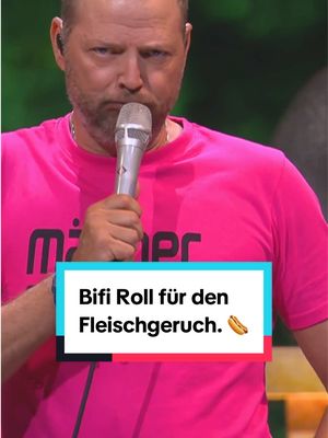 A post by @mario.barth on TikTok caption: Wir sind heute Abend bei Babsi eingeladen. 😳  Erstmal ne Bifi Roll snacken! 😁