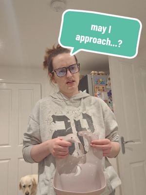 A post by @meganparkinsontiktok on TikTok caption: not only are toddlers parrots... they're parrots with attitudes ✨️ #toddlermom #momtok #whatwedointheshadows 