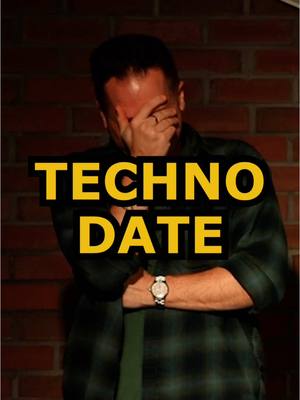 A post by @jeffarcuri on TikTok caption: Techno date #funny #jokes #crowdwork #standupcomedy #comedy #techno #trance #fyp #jeffarcuri 