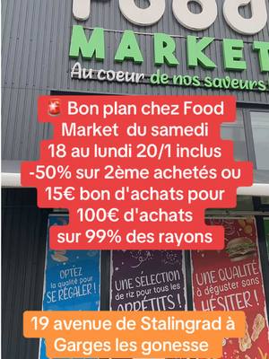 A post by @foodmarket95 on TikTok caption: #supermarché #bonsplans #promo #fyp #pourtoi #halalfood #viral #astuce #coursespascher #challenge 