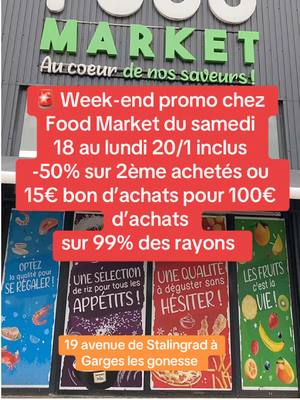 A post by @foodmarket95 on TikTok caption: #supermarché #bonsplans #promo #fyp #pourtoi #halalfood #viral #astuce #coursespascher #challenge 