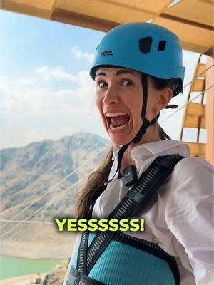 A post by @linguamarina on TikTok caption: WE DID IT! First time on such a massive zipline! (Meanwhile, my mom behind the camera was stressing out the most 😅) We had an amazing day at Fujairah Adventure Park, officially certified as a sustainable tourist destination by UNWTO, proving its commitment to eco-friendly tourism. Beyond the extreme activities, it’s a beautiful green park perfect for family walks. We went kayaking, admired the mountains, and played with animals! 🦆 Fujairah is dedicated to preserving its natural ecosystems, keeping nature and tourism in perfect balance—love it! Thank you @Visit UAE #worldscoolestwinter