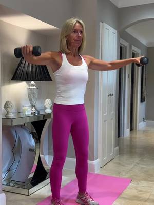 A post by @petragenco on TikTok caption: If you’re new to working out with weights, then try this 5 move short workout. Start with some light weights, then increase when it becomes too easy! 💪🏽