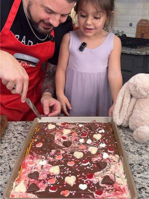 A post by @fooddudescook on TikTok caption: Valentines Chocolate Pretzel Bark #cooking #ValentinesDay