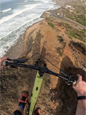 A post by @sampilgrimmtb on TikTok caption: Epic ridge line on my @Canyon Bicycles Spectral! Full vid on tube! 📹: @GoPro #mtb #biking 