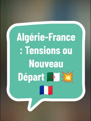 A post by @infos_fr24 on TikTok caption: Plongez dans l'analyse des relations Algérie-France ! 👉 Pourquoi les tensions montent-elles entre les deux pays ? 👉 Quels sont les enjeux historiques, politiques et économiques ? 👉 L'affaire Sansal, la mémoire coloniale, les visas... On décrypte tout pour vous ! 💡 Restez informé sur l'actualité brûlante entre l'Algérie et la France. 👍 Likez, partagez et suivez pour ne rien manquer !#Algérie #France #Actualité #RelationsInternationales #Géopolitique #Sansal #MémoireColoniale #Visa #Europe #Afrique #Infos #TikTokNews #Décryptage #Tendances #Viral 