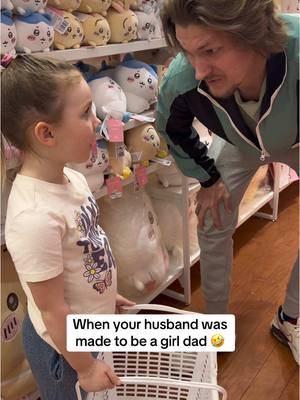 A post by @thehannahbrie on TikTok caption: I think he had more fun than her🤣 #miniso #minisoblindbox #fyp #foyou #fypシ #husbands #girldad #viral #comedy #funny #popular #xybca #dads @Miniso Official @MINISO United States 