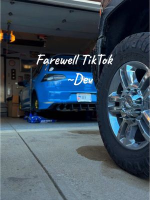 A post by @mk7dev on TikTok caption: It's hard losing TikTok because I wouldn't be where I'm at without it, but life must go on. Until next time ✌🏼#fyp #carsoftiktok #tiktokban #trending #viralvideo #fypシ 