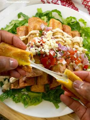 A post by @royaleeats on TikTok caption: When I need to make a dish that is friendly to all, these Impossible Taquitos are on top of my list. Using @Impossible Foods plant based protein helps us make a dish that is full of flavor and satisfying to most dietary lifestyles. You have to try these Impossible Taquitos asap, head to the grocery store  now to get your Impossible Foods today so that this can be prepared tonight! #ImpossibleFoods #ImpossiblePartner #cookimpossible