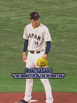 A post by @mlbonfox on TikTok caption: A look at the newest Los Angeles Dodger, Roki Sasaki 🇯🇵 #baseball #MLB #japan #rokisasaki 