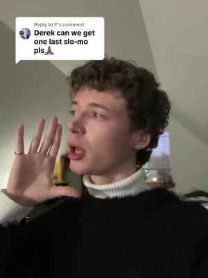 A post by @derekkildall on TikTok caption: Replying to @P slowed with not a crumb left in sight