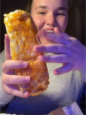 A post by @jellybean.sweets on TikTok caption: Likely my last grilled cheese burrito video. Follow my socials linked in my bio! #tacobell #food #Foodie #asmr #mukbang #burrito 