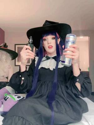 A post by @discount.yam on TikTok caption: Lmao the cloud has a mouth #discountstocking #stockinganarchy #stockinganarchycosplay #paswg #witchstocking #halloweenstocking #paswgcosplay #cosplay #animegirl #cosplayer 