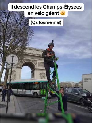 A post by @ridingzone on TikTok caption: Restez jusqu’à la fin !! 🔥 #ridingzone #defi #pourtoi #velogeant #paris #champselysées 