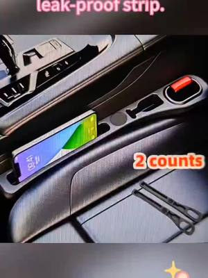 A post by @user7629610158657 on TikTok caption: Car seat side filler,PU leather car seat side storage strip,phone key ticket holder #Automobile gap receiving strip #Automotive supplies #TikTokShop 