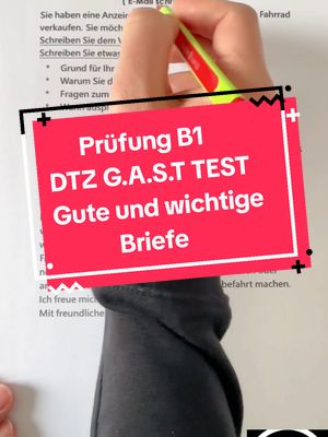 A post by @deutschverbessern10 on TikTok caption: E-Mail schreiben B1 DTZ G.A.S.T TEST NEU  #LearnOnTikTok  #lernen  #study  #studytok  #deutsch  #deutschland  #germany  #explore 