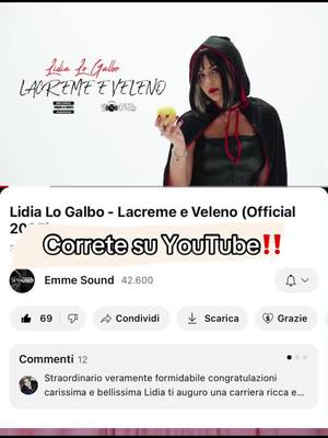 A post by @lidialogalboofficial on TikTok caption: #lidialogalbo #andiamoneiperte #viral_video #lacremeeveleno #youtubevideo #digitalstore #nuovoinedito ❤️‼️