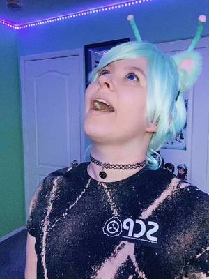 A post by @sillyshockwave on TikTok caption: #n3k0#alien#aliencat#oc#occosplay#fantasyadventures#neko#nekoalien#scpN3K0 #securecontainprotect#scp 