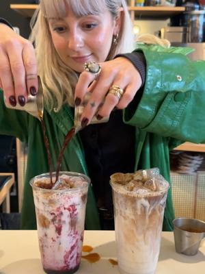 A post by @thenitrobar on TikTok caption: which one would you pick? 👀😎 #coffeetok #baristatok #newportri #supportsmallbusiness #thenitrobar #icedlatte #providenceri #icedcoffee #supportsmallbusiness 