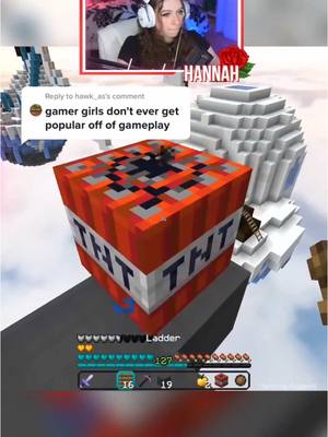 A post by @hannahxxrose on TikTok caption: my first tiktok 😭💗 #Minecraft #bedwars #mcyt #minecraftbedwars #bedwars 