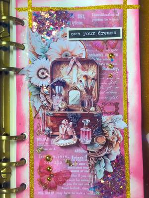 A post by @violetstory.journal on TikTok caption: Tell me the style you want to see. I’ll make it for you ♥ #scrapbooking #journaling #journalwithme #artjournal #junkjournal #creativejournal #다꾸 #コラージュ 