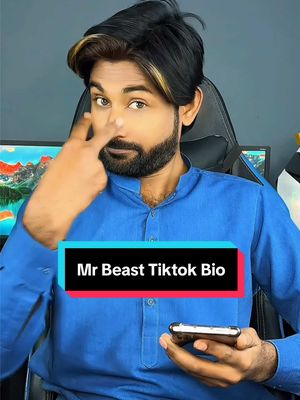 A post by @ustad.g on TikTok caption: Check MrBeast description of TikTok #MrBeast #Bio #Ustadg 