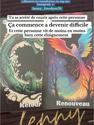 A post by @voyante_medium_freedom76 on TikTok caption: ✨💫Cette personne commence à comprendre que tu lui court plus après ; ça commence a avoir un impacte  car cette personne réalise  certaine chose 💫  #tiragedecarte #tirage #tiragesentimental #cartomancie #prediction #voyante #oracle #voyancetiktok #pourtoi 