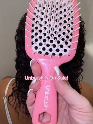 A post by @sb143x on TikTok caption: The #unbrush is really the best detangling #hairbrush on the market! #hair #hairtok #hairstyle #curlygirl #unbrushreview #hairbrushing #detanglehair #curlyhairtutorial #haircare #HairCareTips #hairtutorial #musthaveproducts #curlyhairtips #haircareproducts #tiktokshopfinds #viralproducts #trendingnow #sale #tiktokshopjumpstartsale #fypシ #hairtransformation 