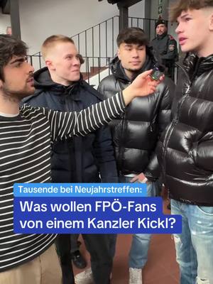 A post by @zeitimbild on TikTok caption: Tausende Fans feiern Kickl: Was wünschen sich FPÖ-Wähler:innen von einem Kanzler Herbert Kickl? #zib #zeitimbild #herbertkickl #kickl #fpö #fpöneujahrstreffen #fpöneujahrsfest #vösendorf #politik #politics #politicstiktok #nachrichten #news #lernenmittiktok #fyp 