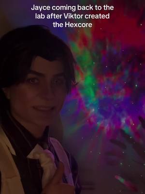 A post by @sexytigerpaw on TikTok caption: Look what i did pookie #viktorcosplay #viktor #viktorarcane #viktorarcanecosplay #leagueoflegends #arcaneviktor #cosplayer #viktoredit #jayvik#jaycetalis