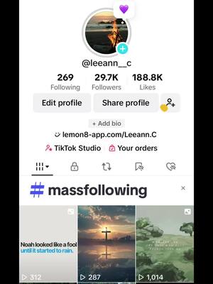 A post by @leeann__c on TikTok caption: #chrstiantiktok #jesuslovesyou #massfollowing #teamwork #fyp #lemon8us 