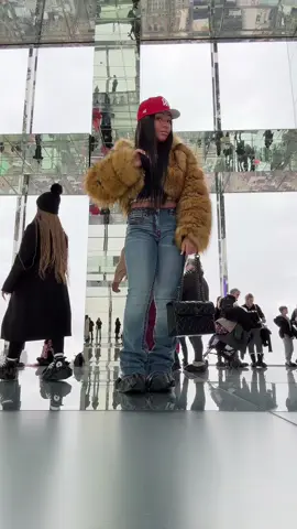 A post by @taniahunter on TikTok caption: Are your from New York even???? #newyork #furcoat #fyp